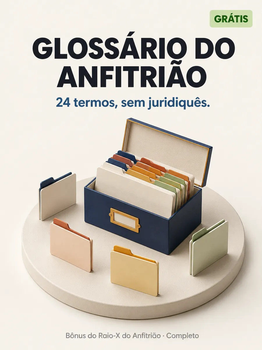 Capa do Glossário do Anfitrião