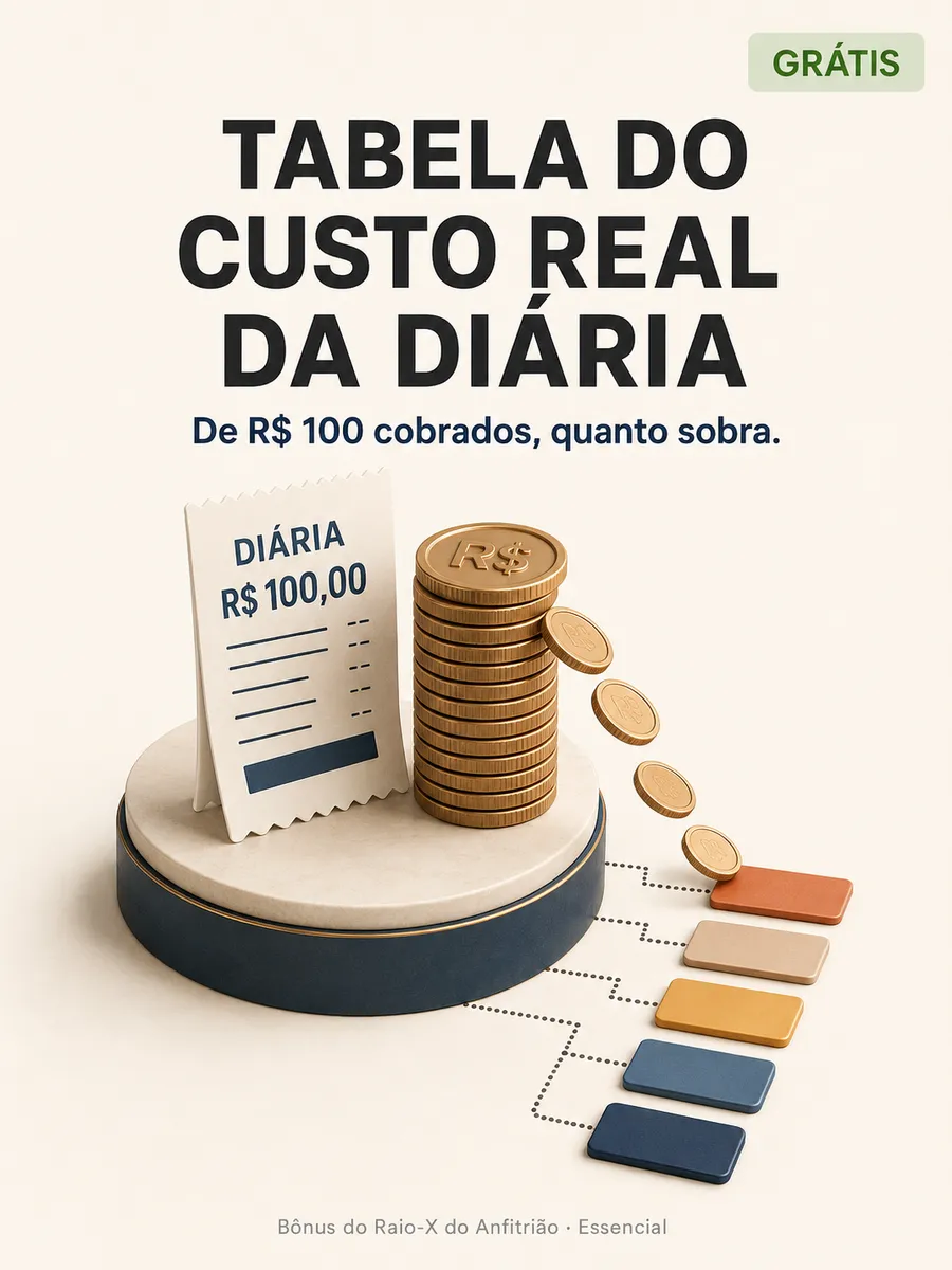 Capa da Tabela do Custo Real da Diária